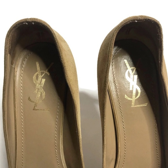 Yves Saint Laurent Palais Platform Peep Toe Heels - Picture 5 of 8